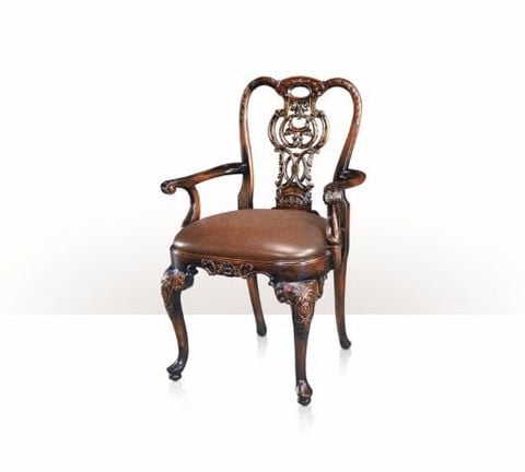 Ghế ăn cổ điển có tay Rococo Carved Armchair(4100-441)