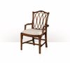 Ghế ăn cổ điển có tay Chippendale Lattice Back Armchair (4100-756)