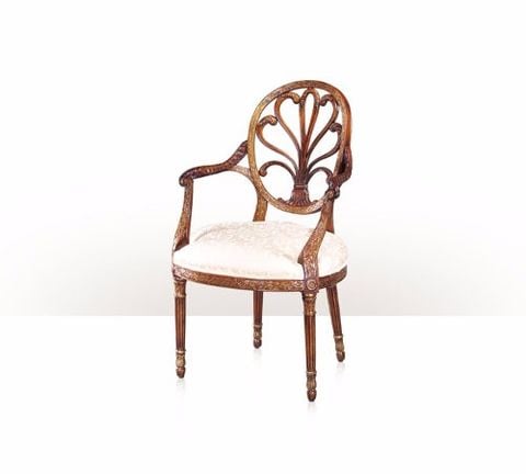 Ghế ăn cổ điển Classic Hepplewhite Fan Back Armchair(4100-513)
