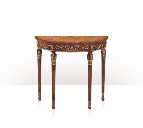 bàn console bán nguyệt phong cách George III