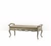 Ghế đôn Classic Upholstered Bench with Carved Legs 4402-046