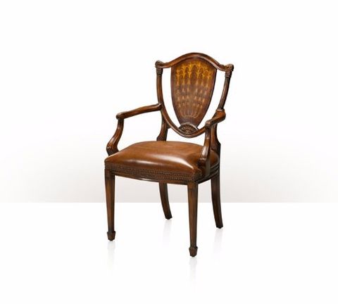 Ghế ăn cổ điển có tay Shield Back Dining Armchair(4100-073)