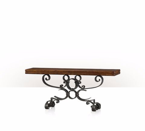5311-033 Table - Bàn Antiqued Iron Scrolls