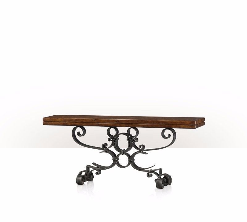 5311-033 Table - Bàn Antiqued Iron Scrolls