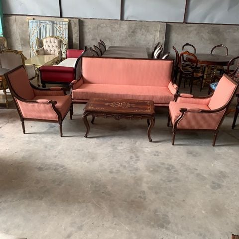 BỘ SOFA LOUIS XVI bọc vải nỉ