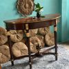 BÀN CONSOLE BÁN NGUYỆT màu Walnut