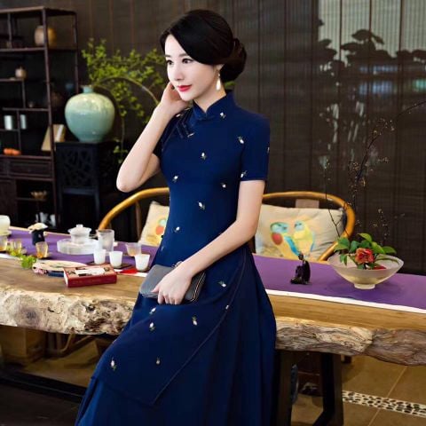  Sườn Xám Váy SXV1010 