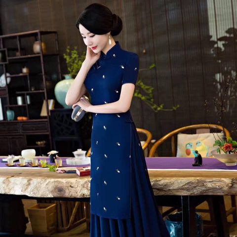  Sườn Xám Váy SXV1010 