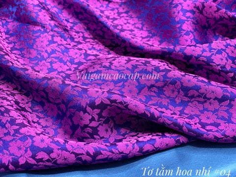  Lụa tơ tằm Việt Nam - Hoa nhí 