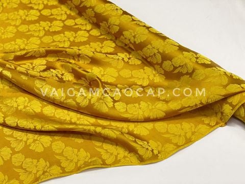  Lụa tơ tằm Việt Nam - Hoa rẻ quạt 