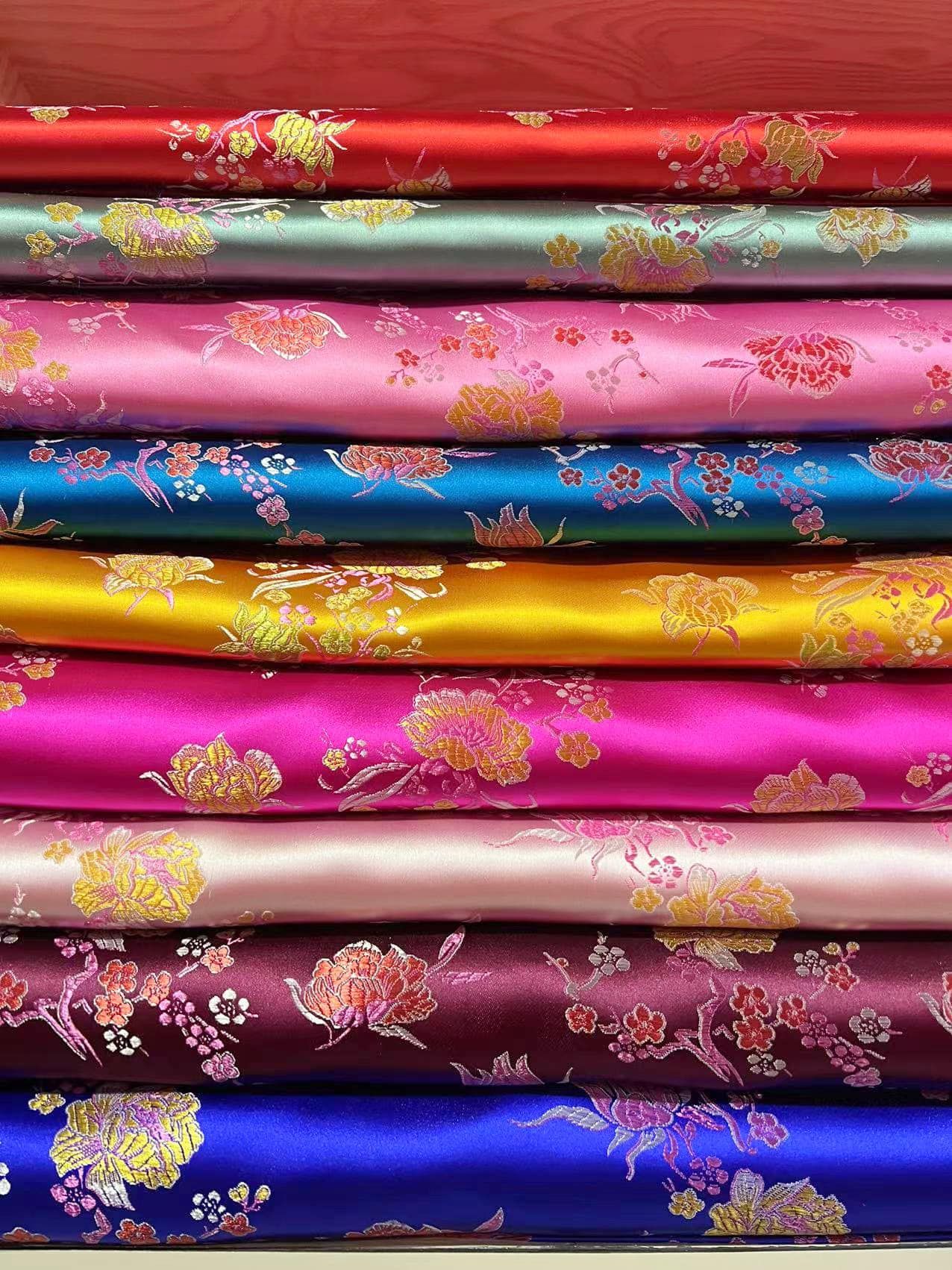 Gấm Hoa Đào khổ 1,1m
