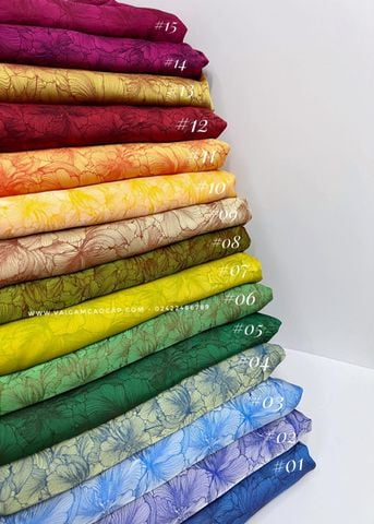  Gấm lụa hoa phù tang 