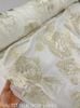 Vải Tơ Silk Hoa Vàng