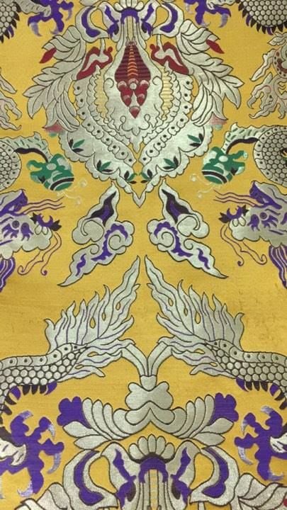 Gấm rồng dầy con rồng to - HẾT