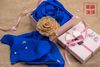Set khăn lụa tơ tằm 100% và hoa cài áo - HẾT