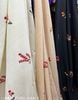 Vải Linen Thêu Hoa