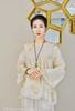 Vải Tơ Silk Hoa Vàng