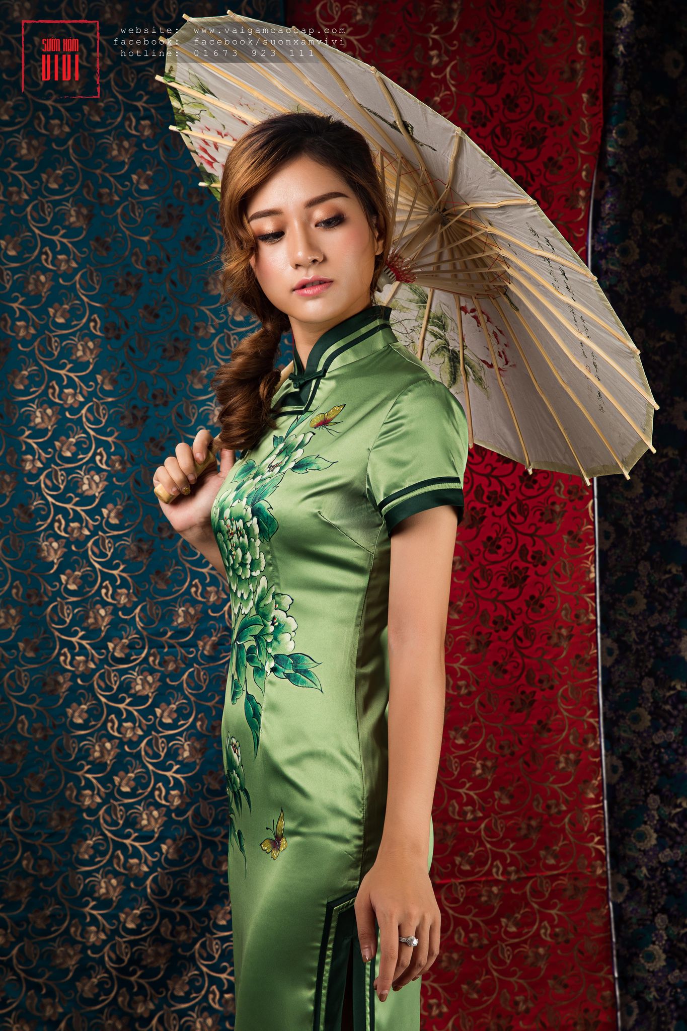 Sườn Xám Dài SX1004