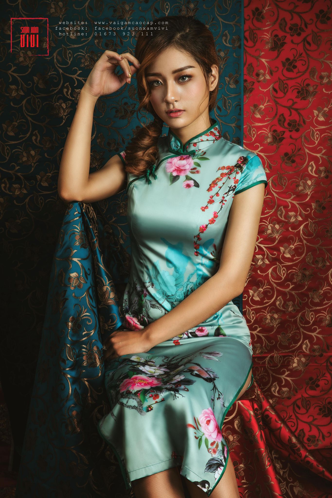 Sườn Xám Dài SX1007