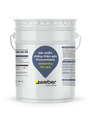  Chống Thấm Gốc Polyurethane Weber Dry  PU Pro 