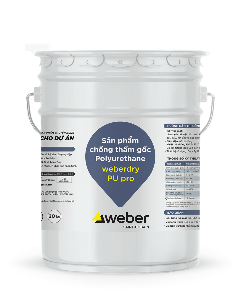 Chống Thấm Gốc Polyurethane Weber Dry  PU Pro