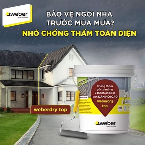  Chống Thấm 2 Thành Phần Weber Dry Top 