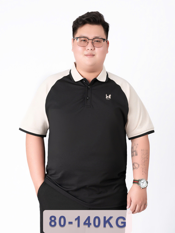 Áo Polo Đen Trắng big size nam