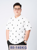 Áo Polo Trắng In Họa Tiết big size nam