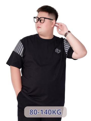 Áo Thun Đen Viền big size nam