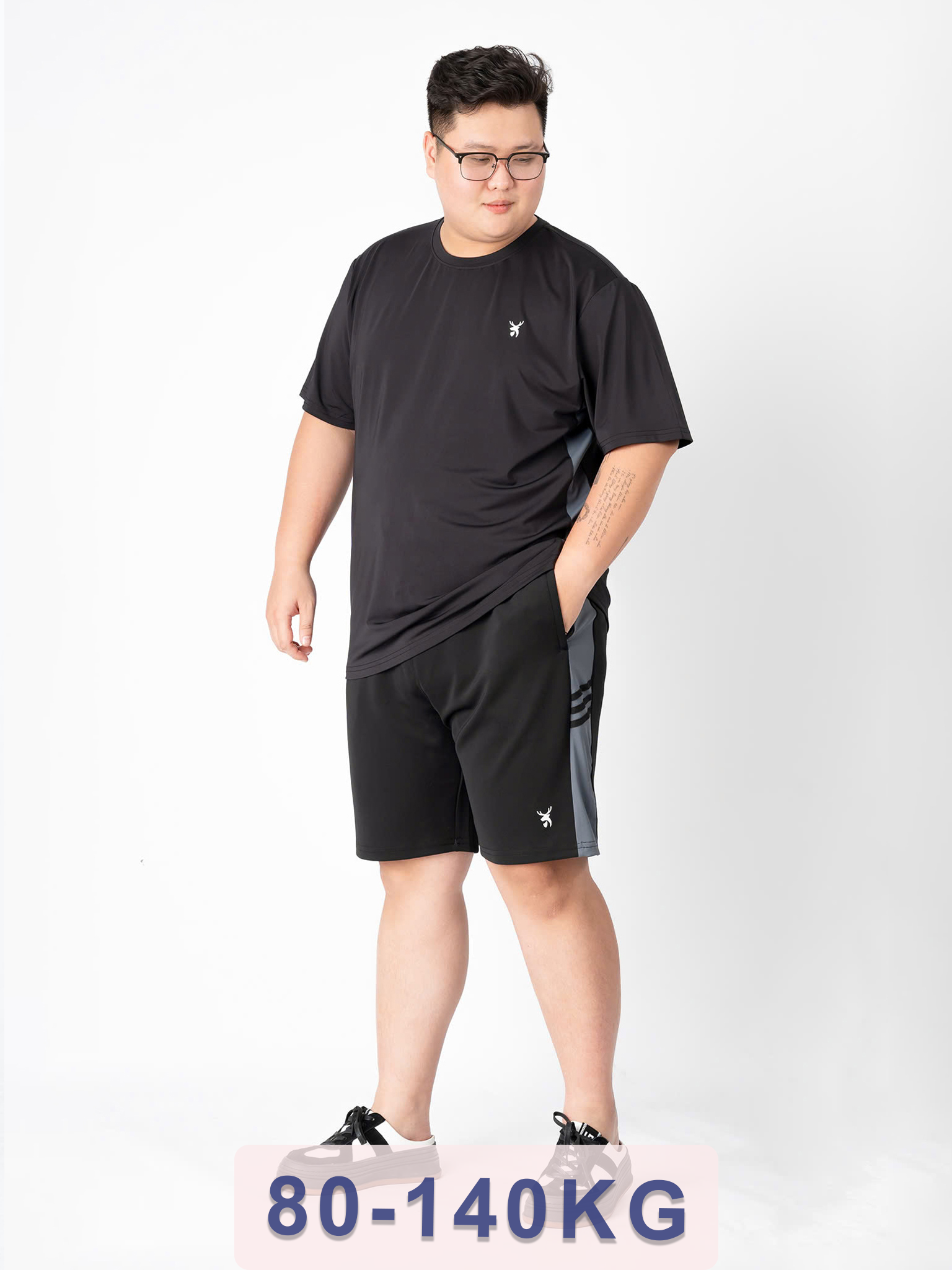 Bộ Đồ Thun Đen Thể Thao big size nam