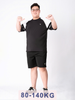 Bộ Đồ Thun Đen Thể Thao A2 big size nam