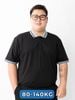Áo Polo Đen Cổ Ghi Big Size Nam