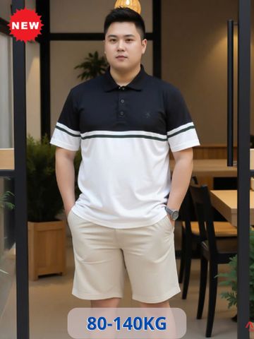 Áo Polo Đen Trắng Big Size Nam