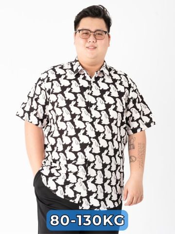 Áo Sơ Mi Họa Tiết Thỏ big size nam