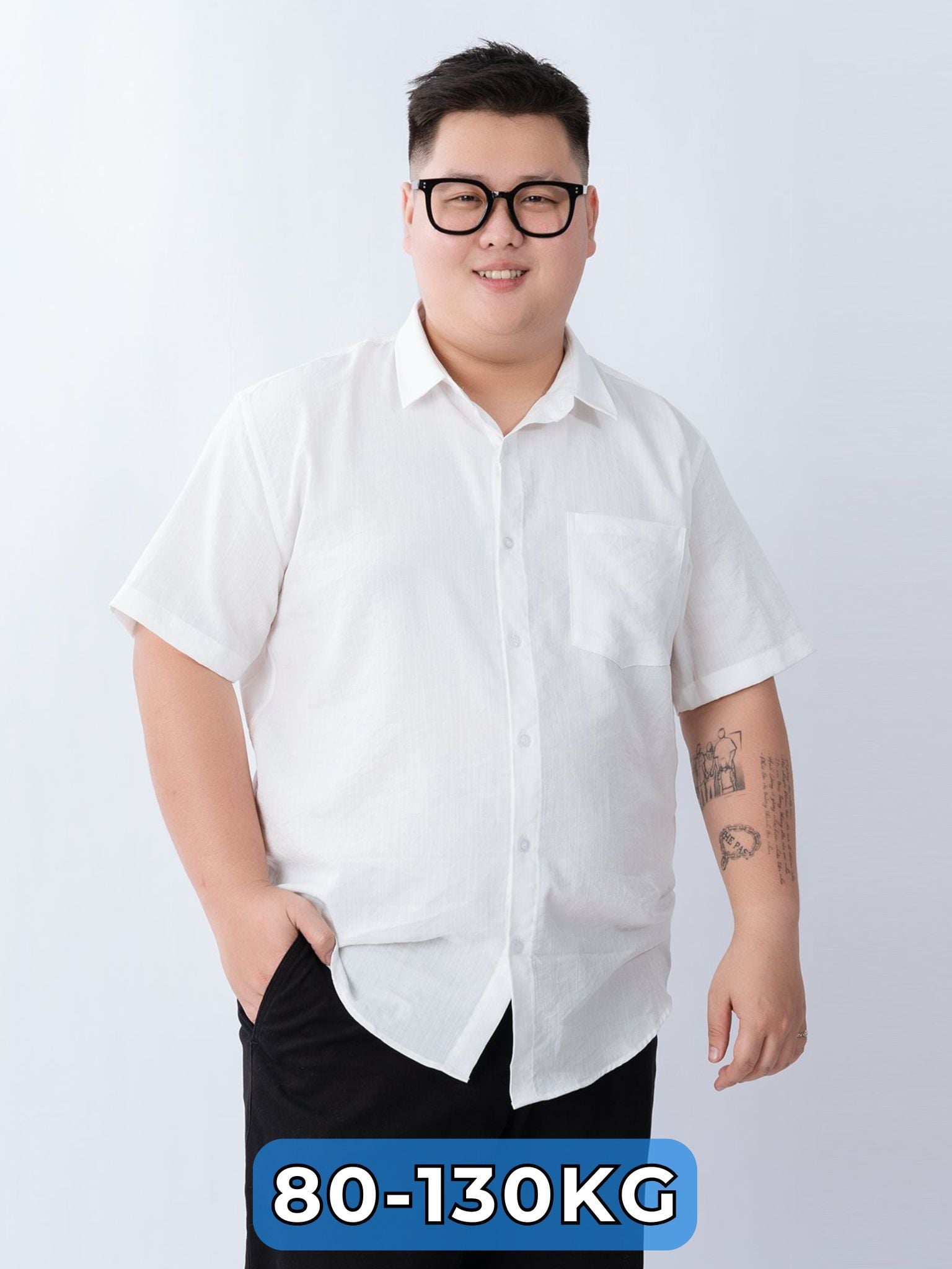 Áo Sơ Mi Đũi Big Size Nam