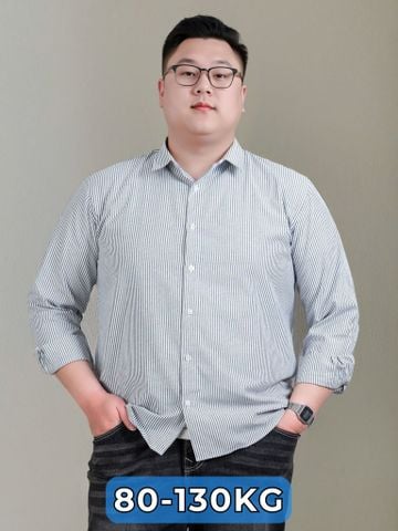 Áo Sơ Mi Dài Tay Kẻ Sọc Big Size Nam