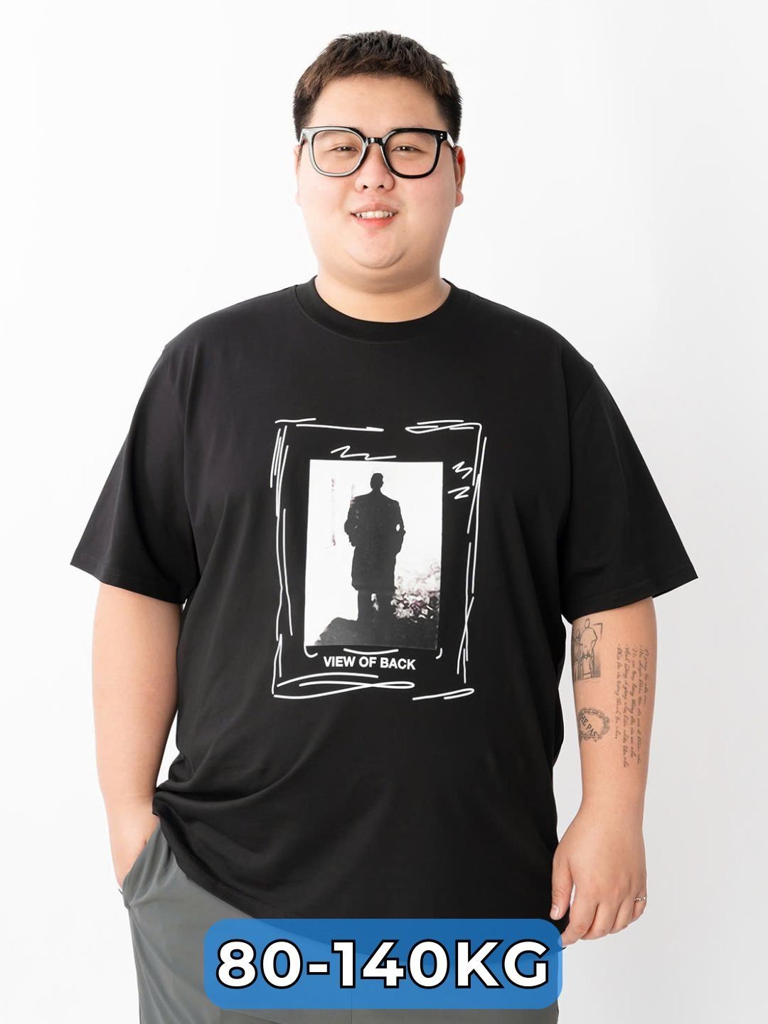 Áo Thun Đen In A1 Big Size Nam