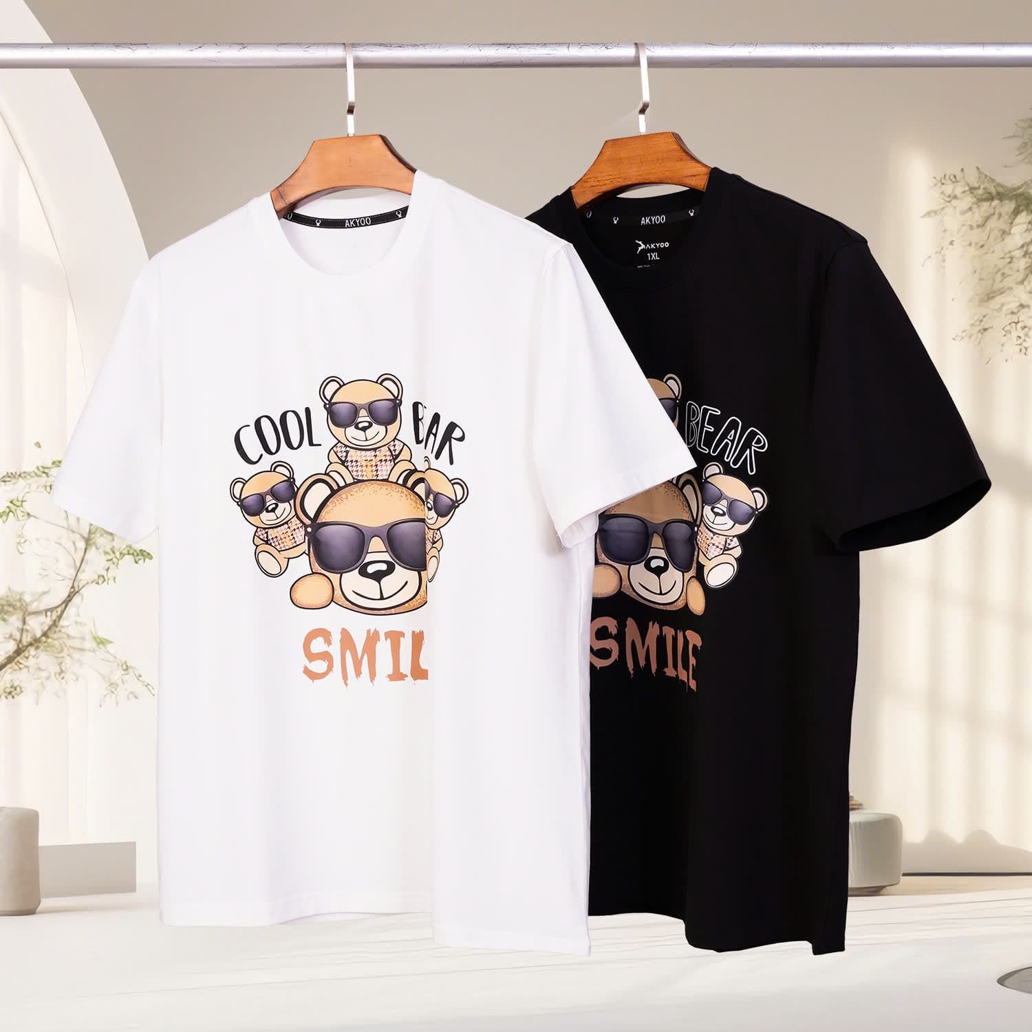 Áo Thun In Gấu Big Size Nam