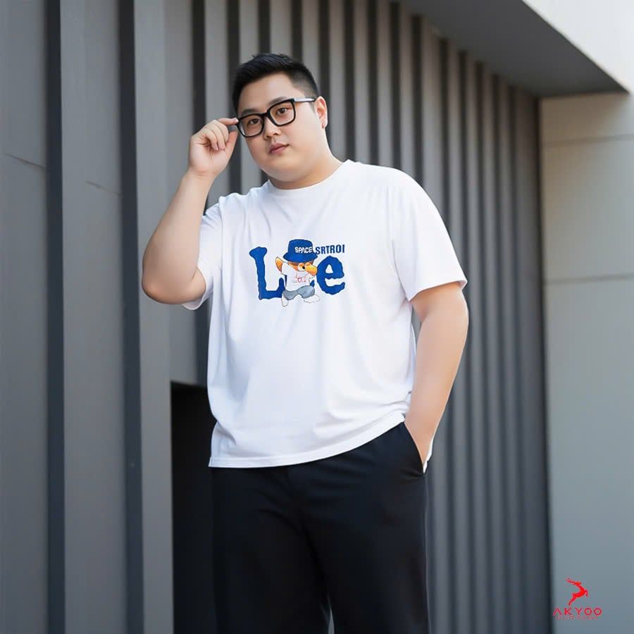 Áo Thun Trắng B2 Big Size Nam