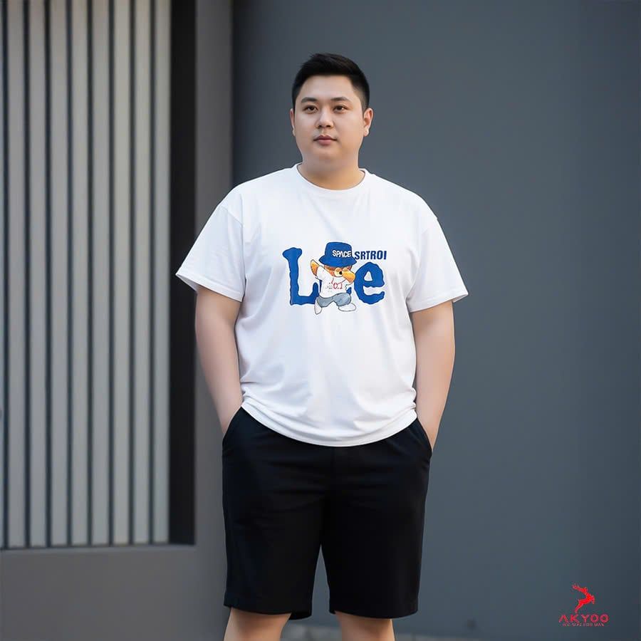 Áo Thun Trắng B2 Big Size Nam
