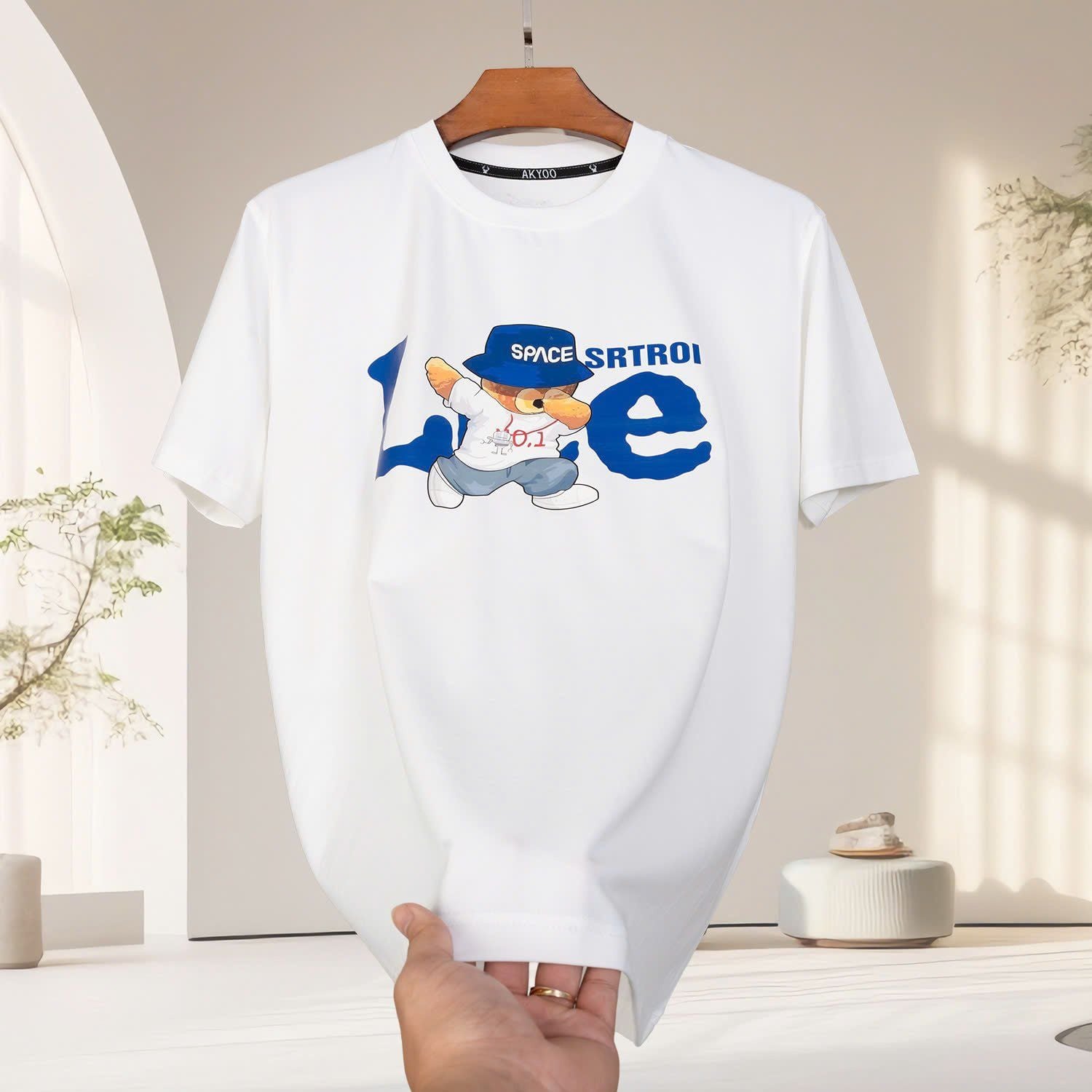 Áo Thun Trắng B2 Big Size Nam