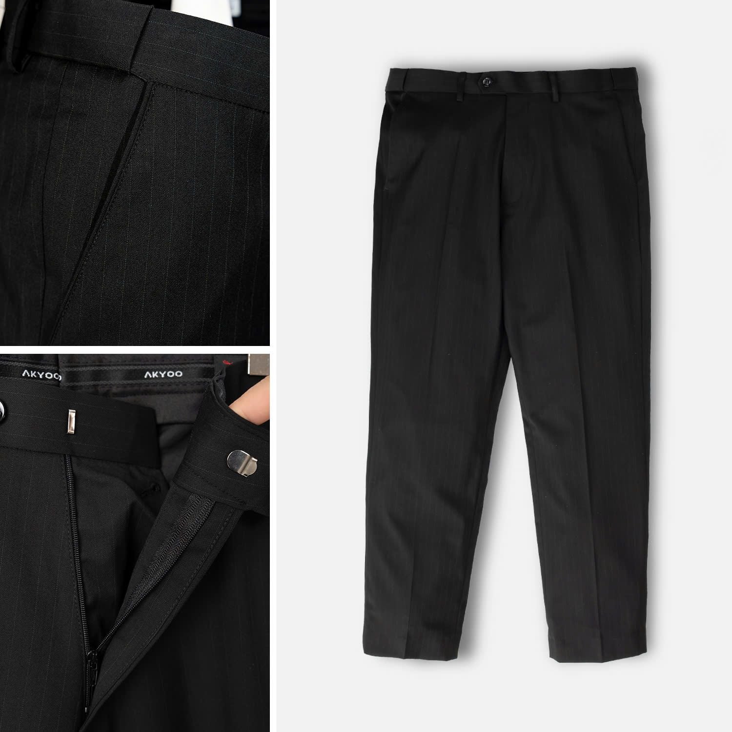 Quần Âu Kẻ Form Đứng Big Size Nam