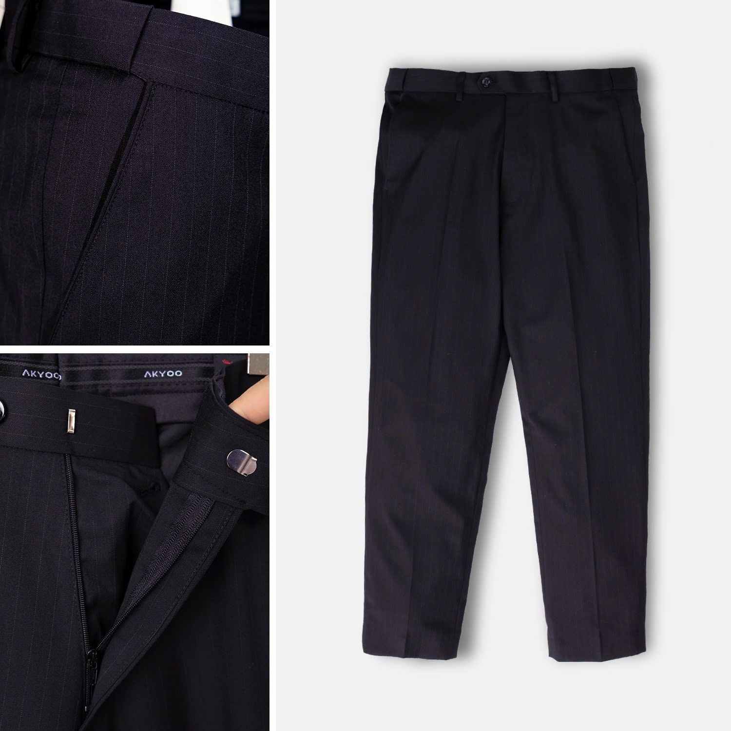 Quần Âu Kẻ Form Đứng Big Size Nam