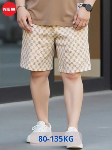 Quần Short Thun Chéo Họa Tiết Big Size Nam
