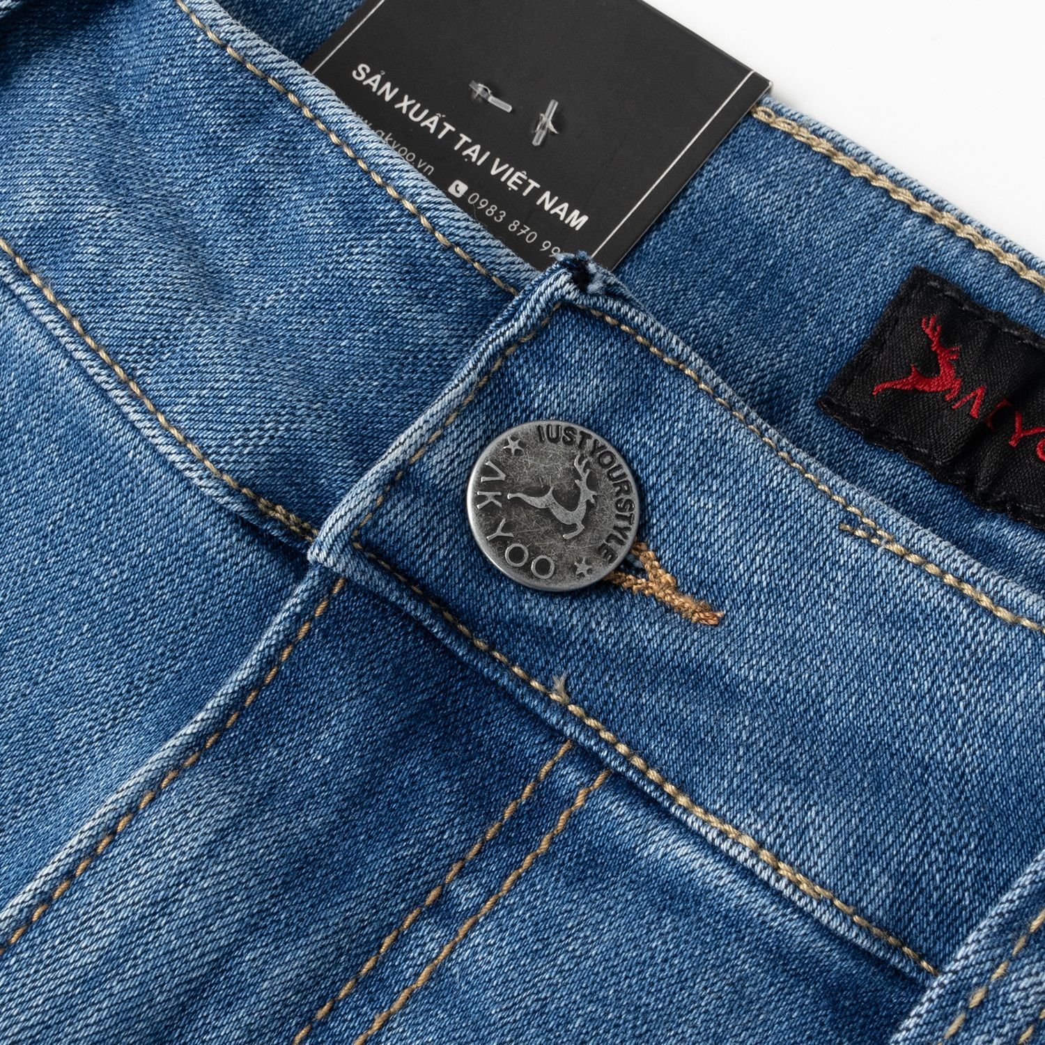 Quần Jean Xanh bigsize nam - QJ A2