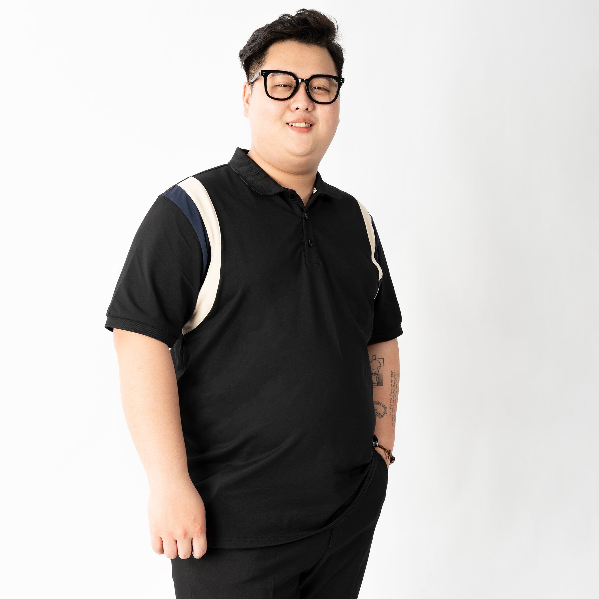 Áo Polo Viền Vai Big Size Nam