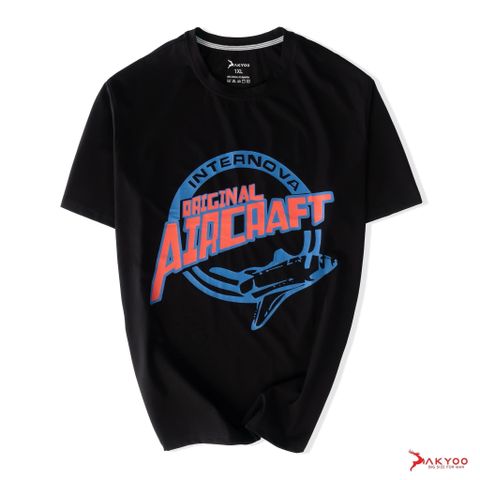 NEW T-SHIRT AKYOO- Áo Thun Đen Họa Tiết Đỏ Big size 80-140kg