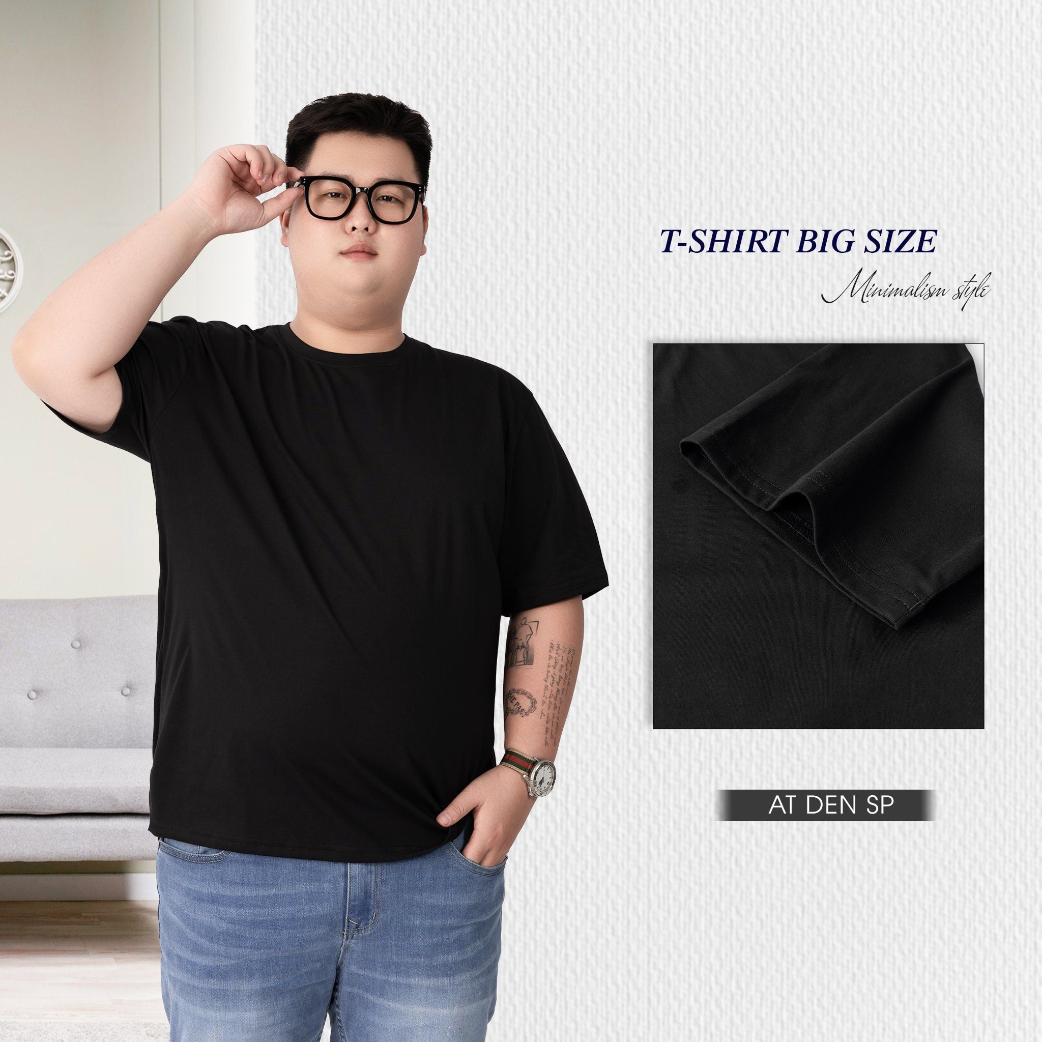 Áo Thun Trơn Basic Big Size Nam