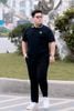 Áo Polo Đen Cổ Xanh Big Size Nam