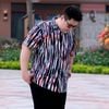 Áo Sơ Mi Ngắn Tay Big Size Nam In Họa Tiết Kẻ Màu